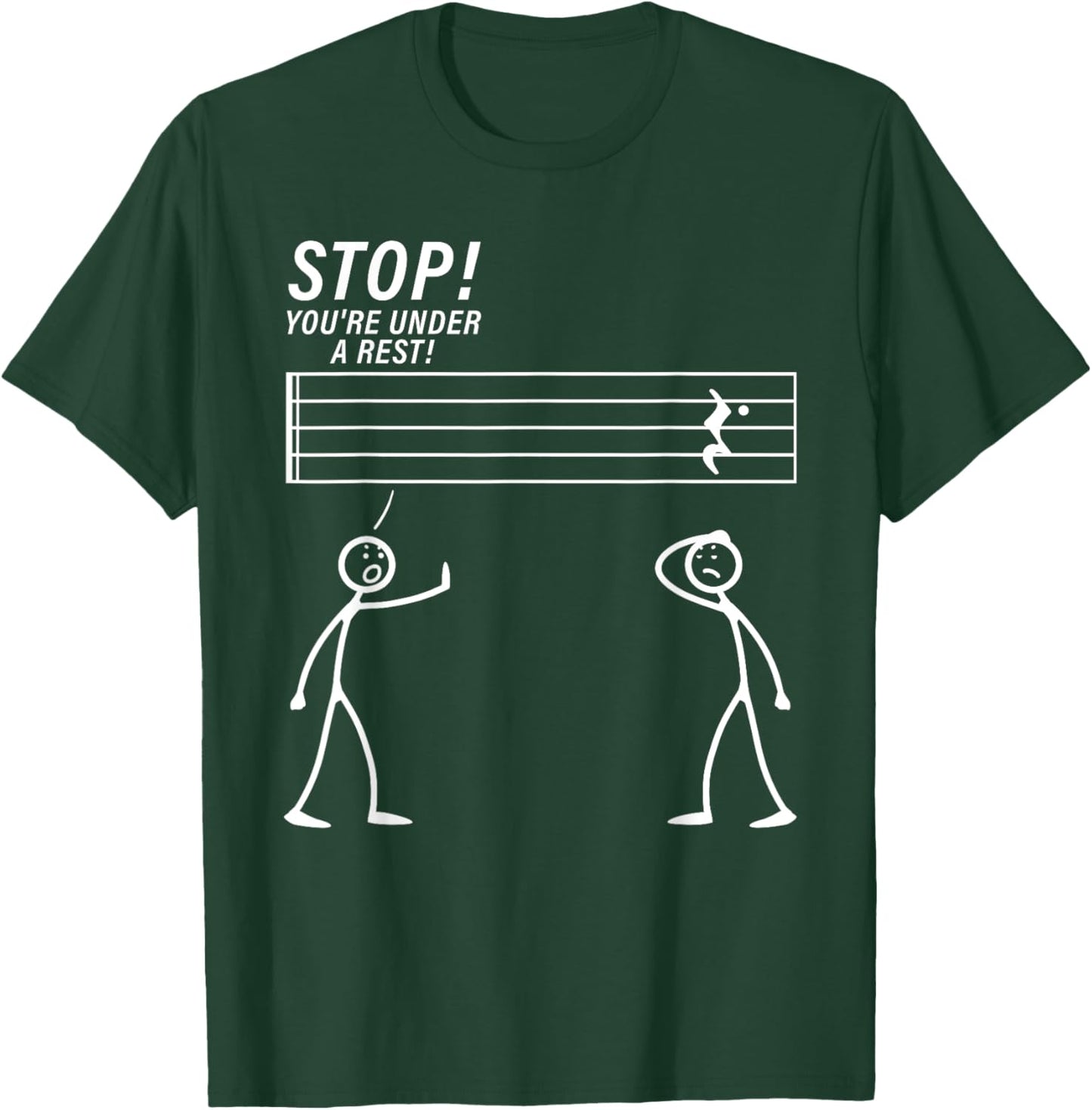Funny Music Design Women Music Teacher Music Lover T-Shirt - T-Shirt | Forest