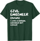 Civil Engineer Definition Funny Engineering T-Shirt - T-Shirt | Forest