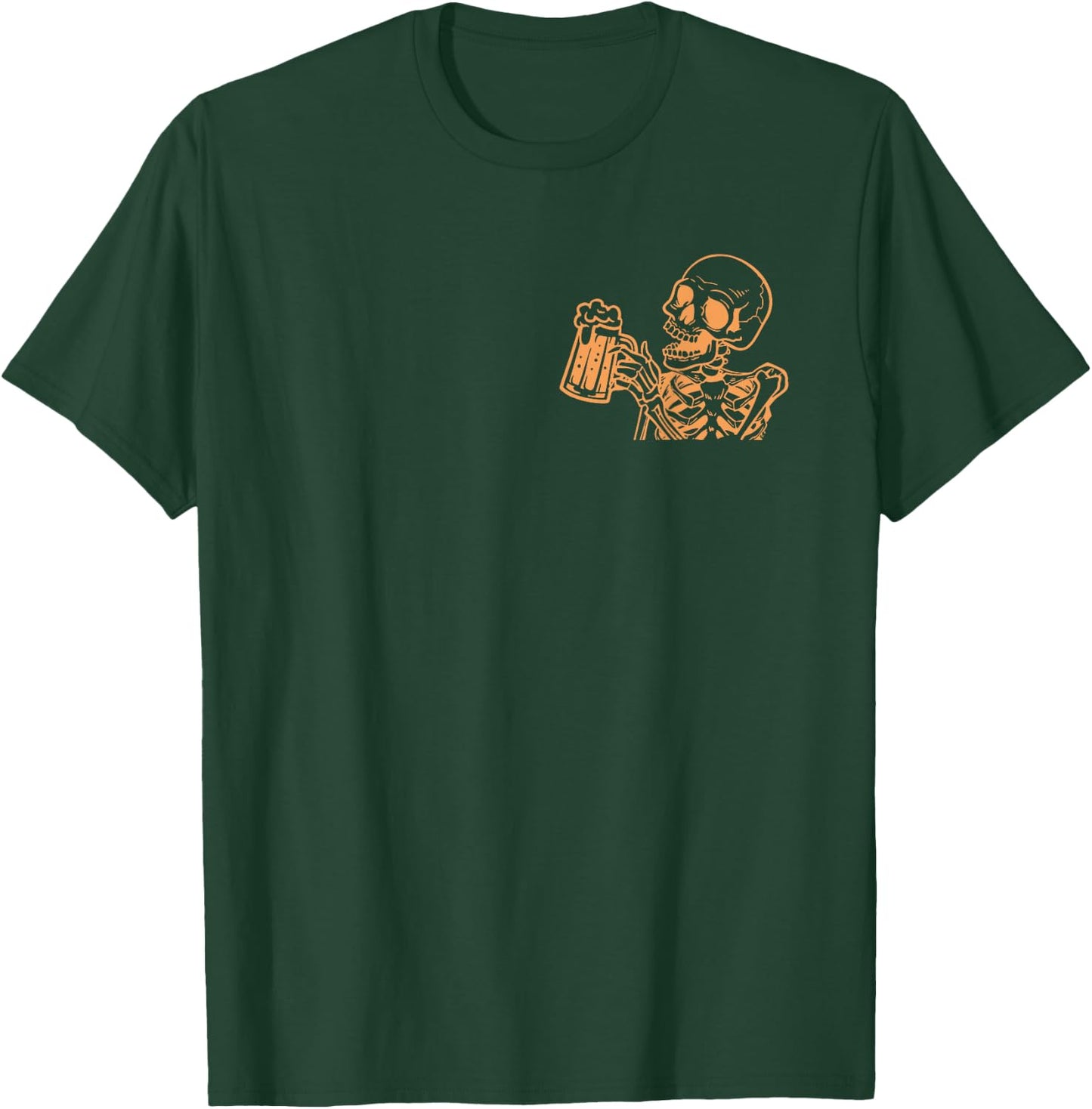 Skull Surviving Fatherhood One Beer At A Time 2 Sided T-Shirt - T-Shirt | Forest