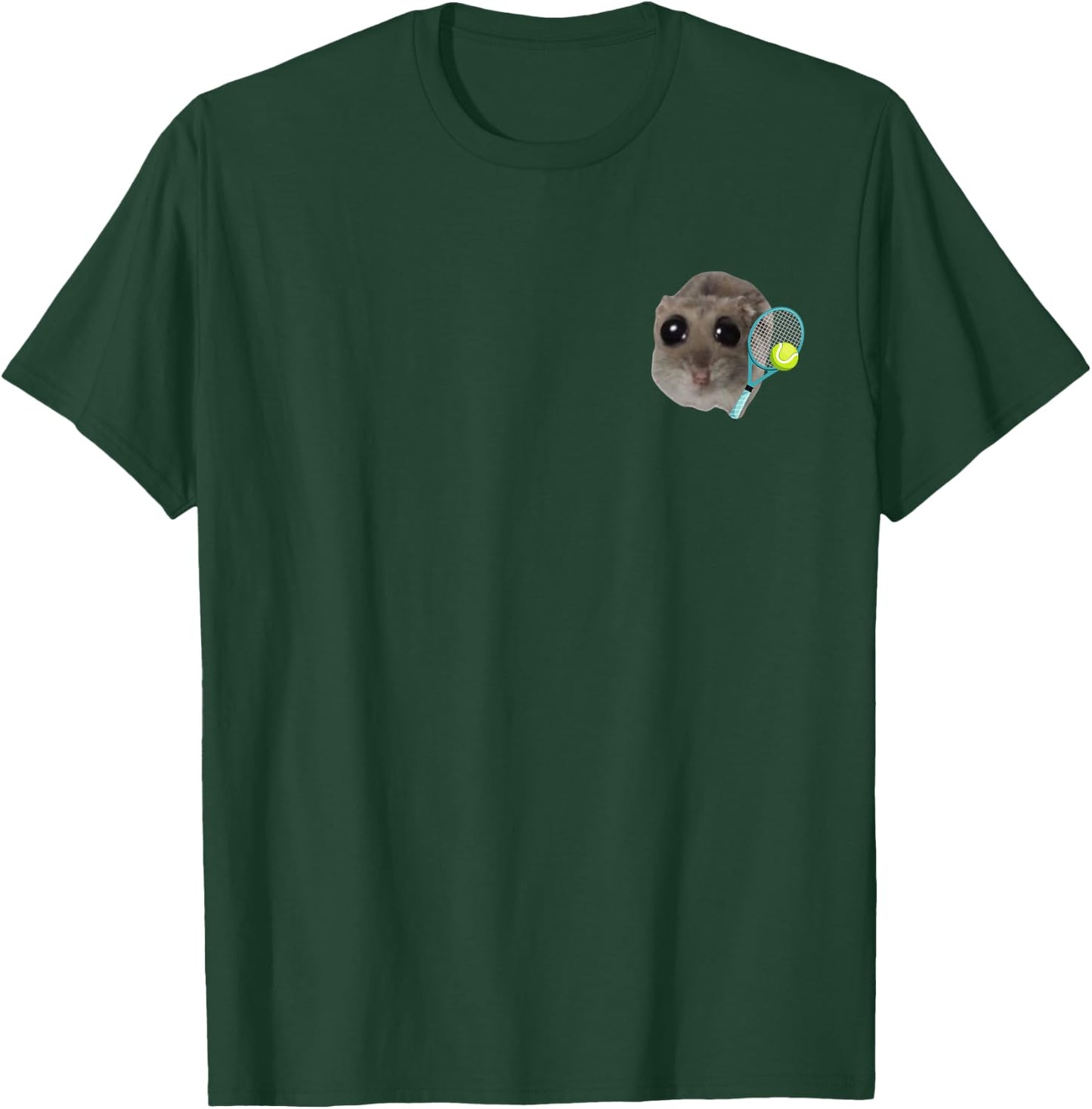 Sad Hamster Meme - Tennis T-Shirt - T-Shirt | Forest