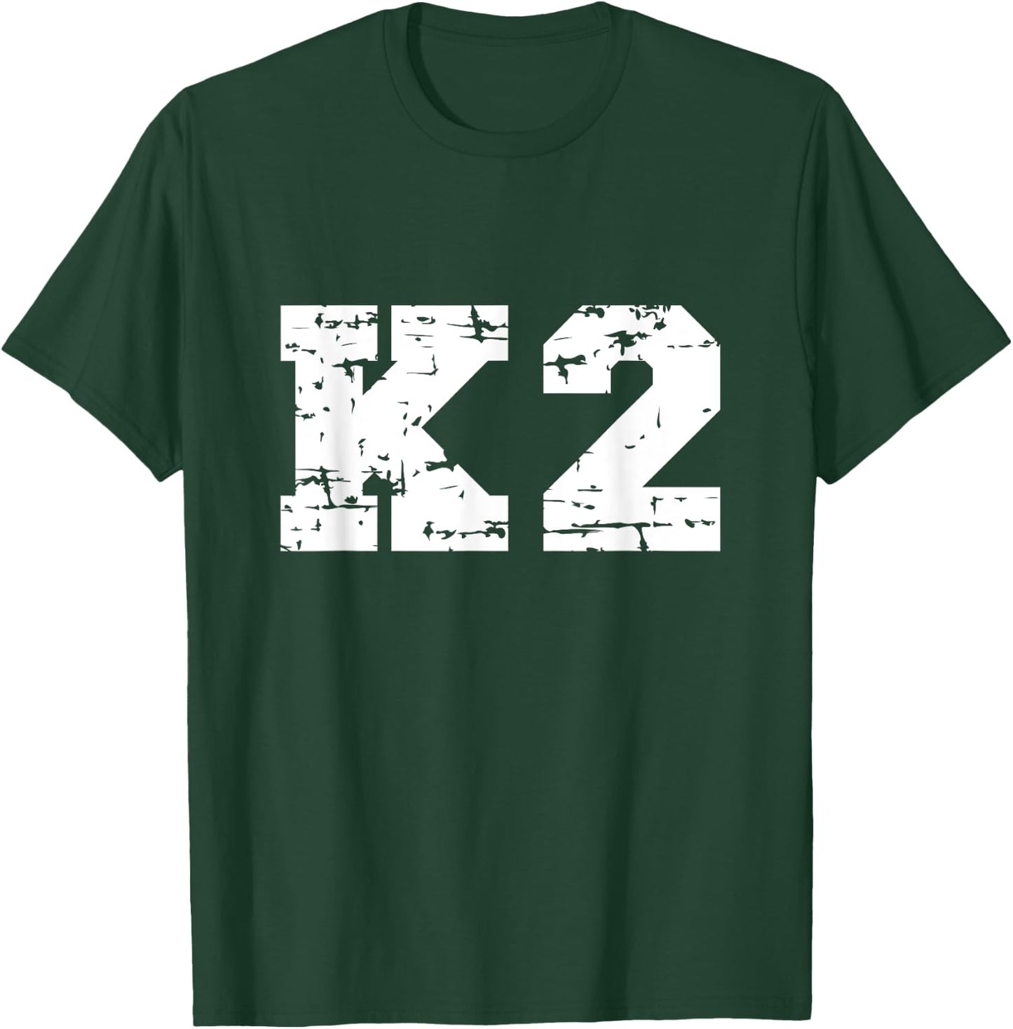 K2 Souvenir / K2 Mountain Climber / Modern Font Design T-Shirt - T-Shirt | Forest