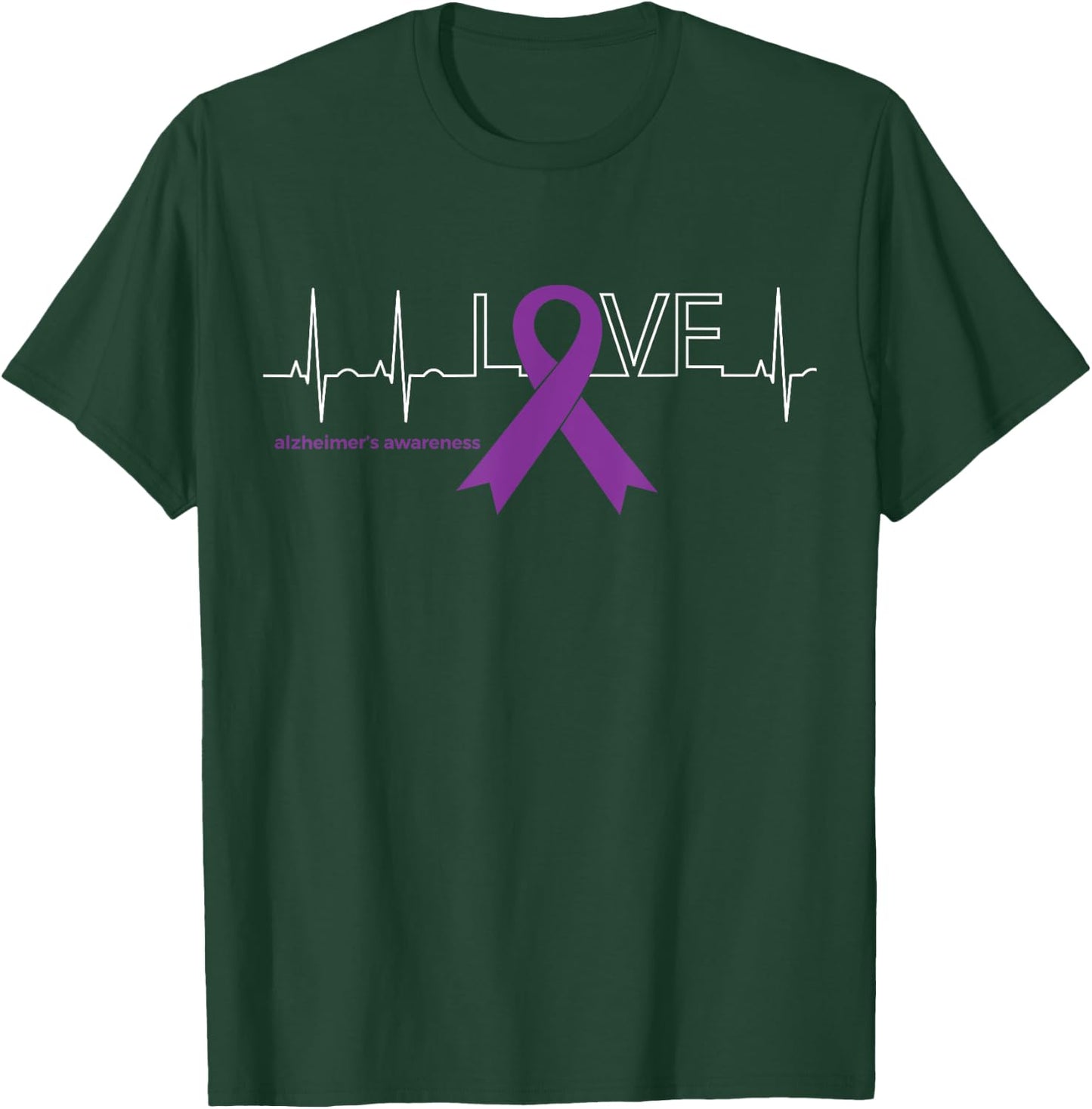 LOVE | Products for Survivors National Alzheimer's Awareness T-Shirt - T-Shirt | Forest