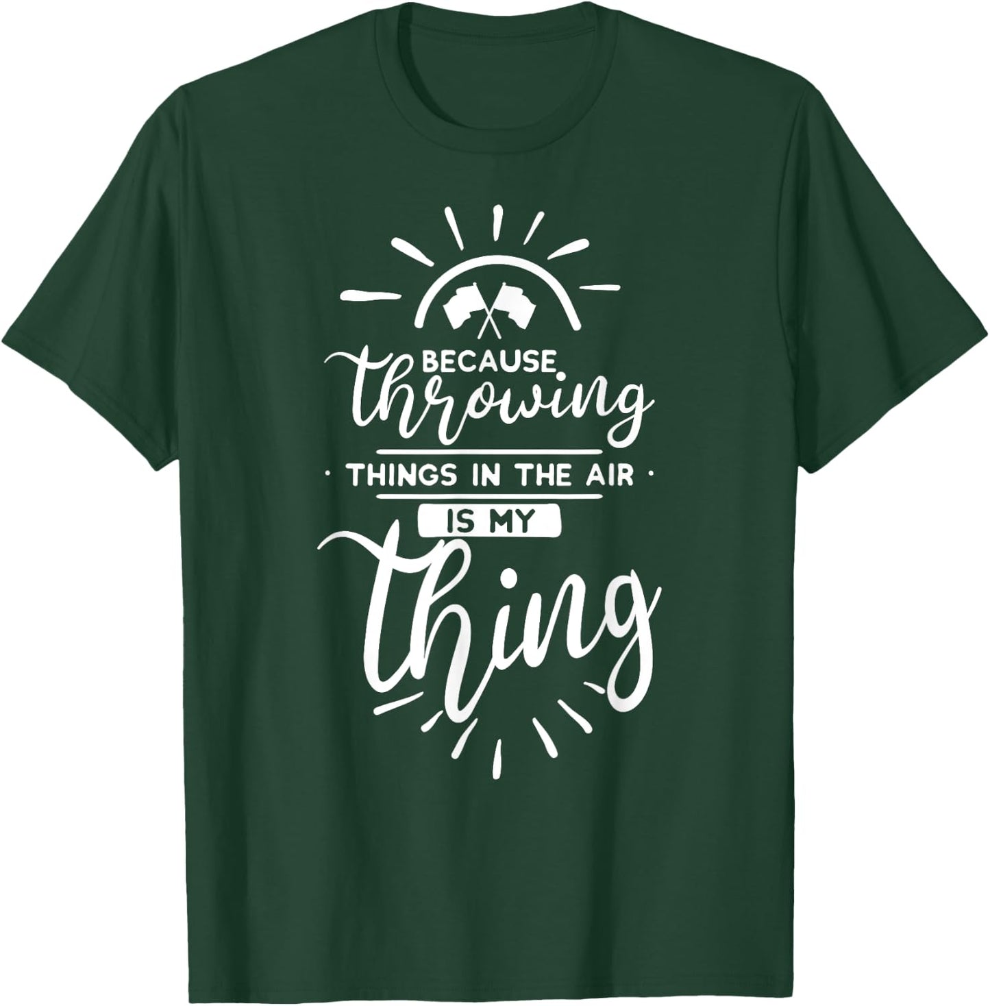 Flag Spinner Gift Design Winter Guard Color Guard T-Shirt - T-Shirt | Forest
