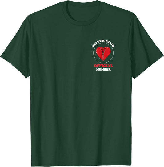 Zipper Club Open Heart Surgery Survivor T-Shirt - T-Shirt | Forest