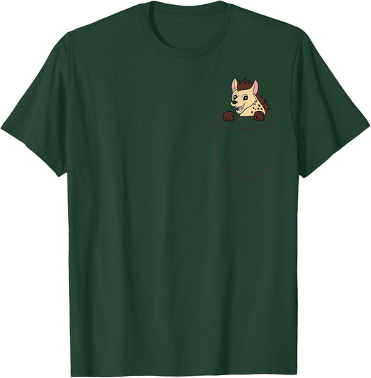 Hyena In The Pocket Cute Spotted Hyena T-Shirt - T-Shirt | Forest