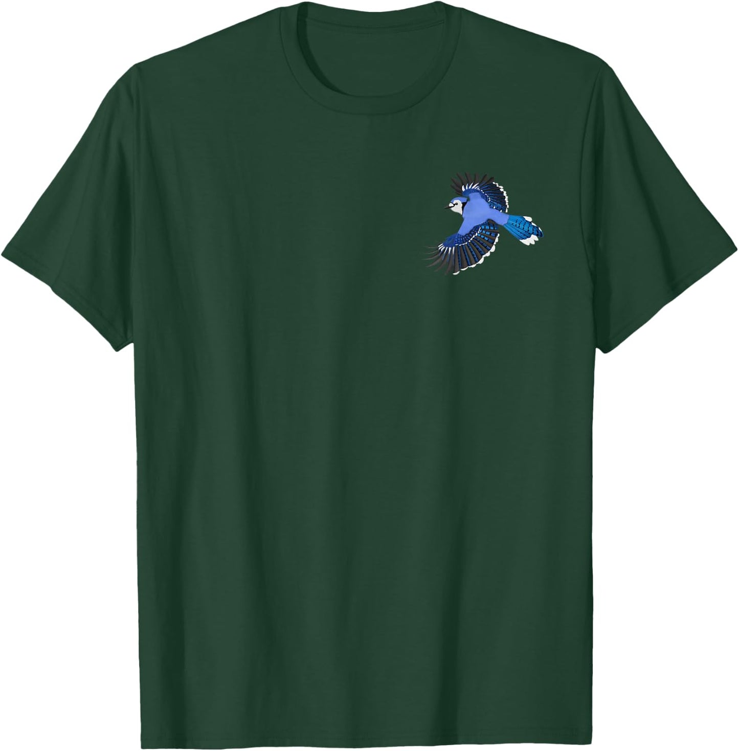 Blue Jay Bird Birder Birdwatching Biologist Ornithologist T-Shirt - T-Shirt | Forest