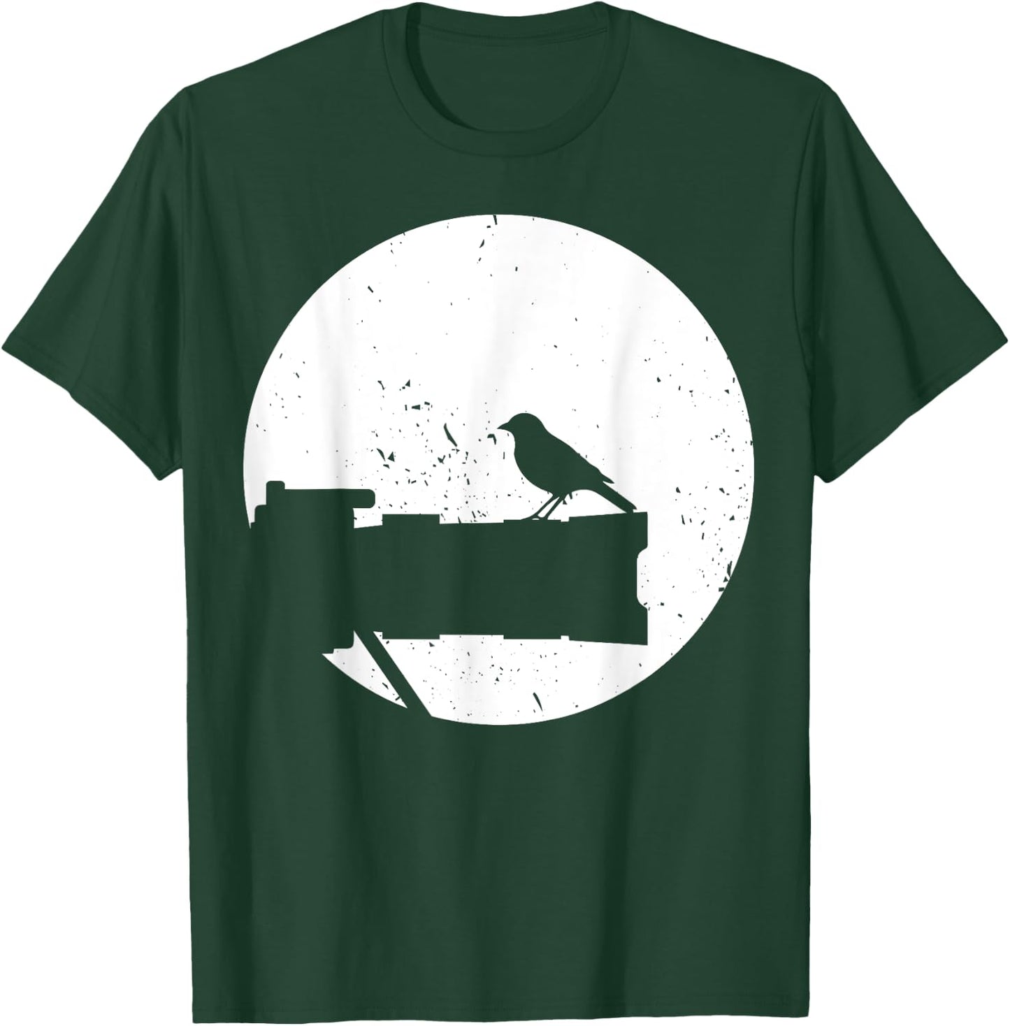 Nature Photography - Long Lens - Bird On Camera Photographer T-Shirt - T-Shirt | Forest