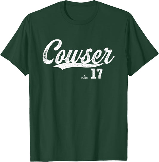 Distressed Swoosh Colton Cowser Baltimore Baseball MLBPA T-Shirt - T-Shirt | Forest