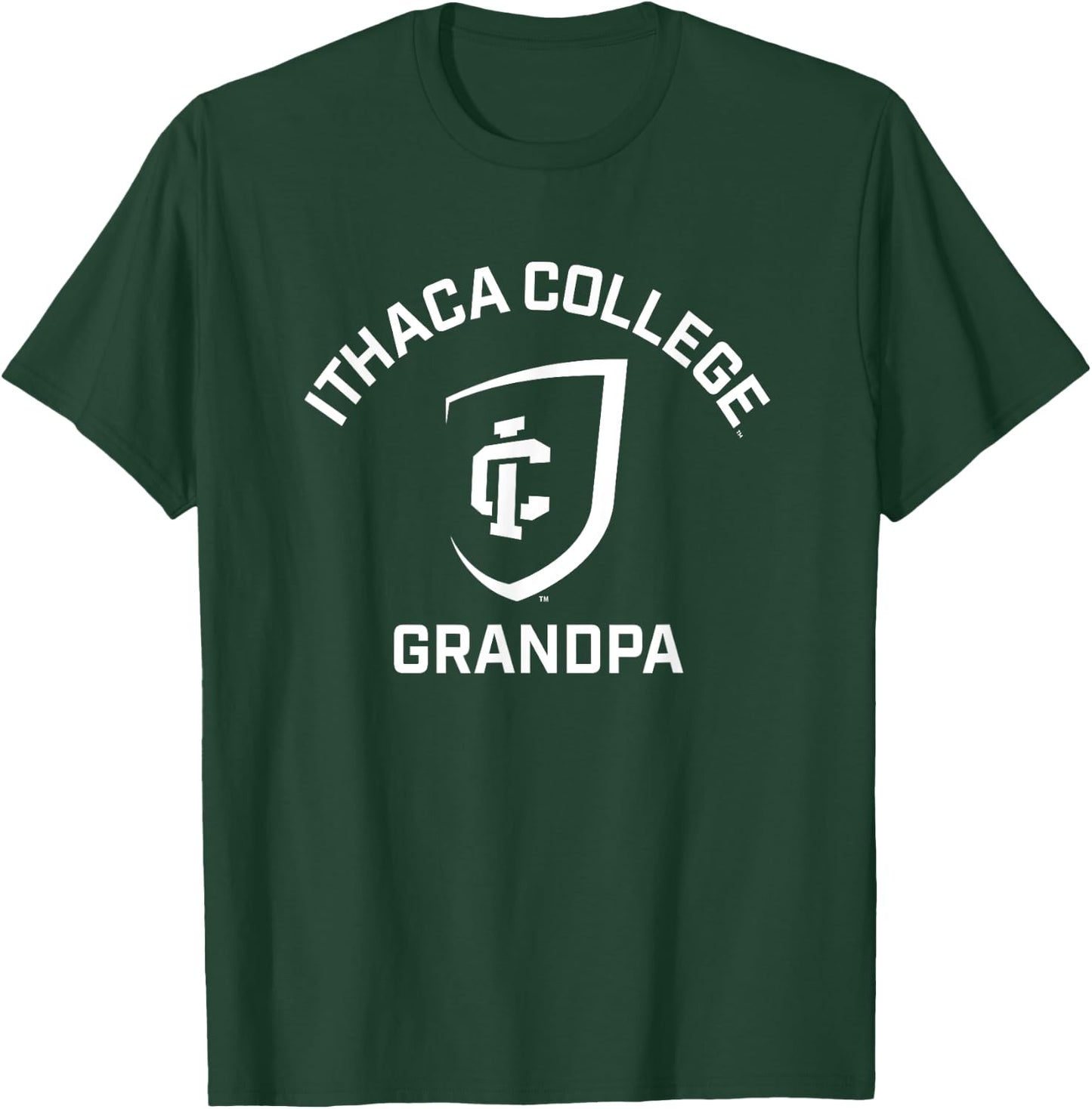Ithaca College Bombers Arched Grandpa T-Shirt - T-Shirt | Forest