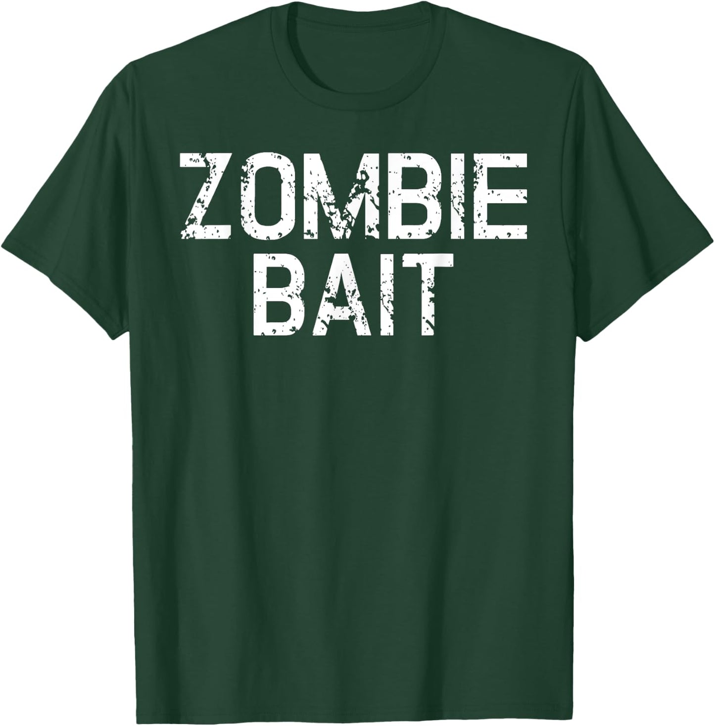 Funny Scary Simple Zombie Bait Hunter Halloween Costume T-Shirt - T-Shirt | Forest