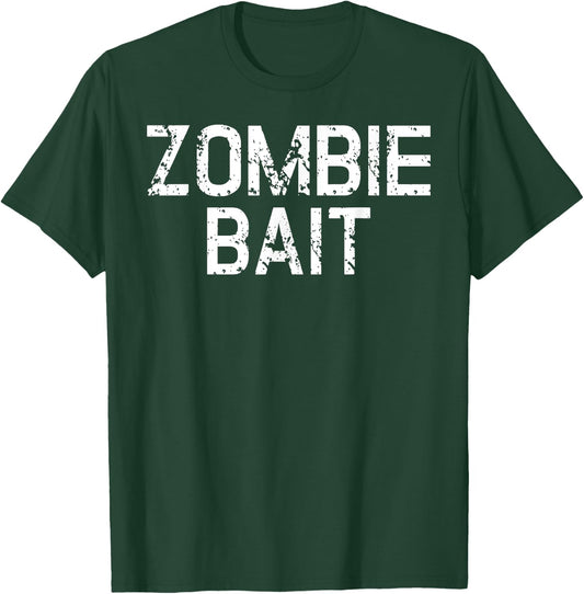 Funny Scary Simple Zombie Bait Hunter Halloween Costume T-Shirt - T-Shirt | Forest