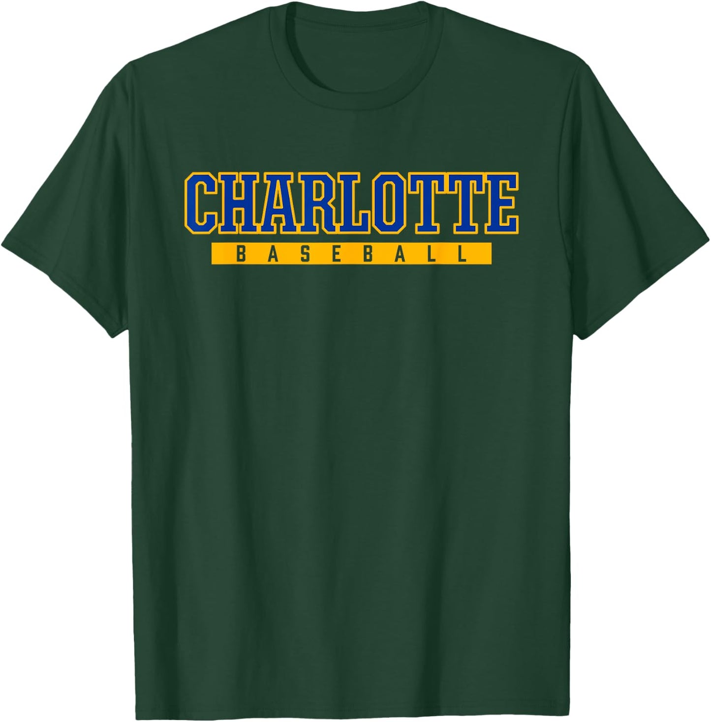 Charlotte High School Baseball T-Shirt - T-Shirt | Forest