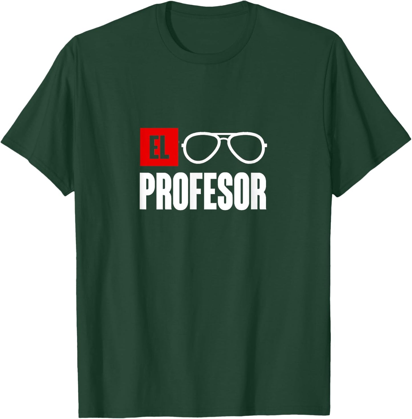 El professor money costume profesor glasses men teacher gift T-Shirt - T-Shirt | Forest