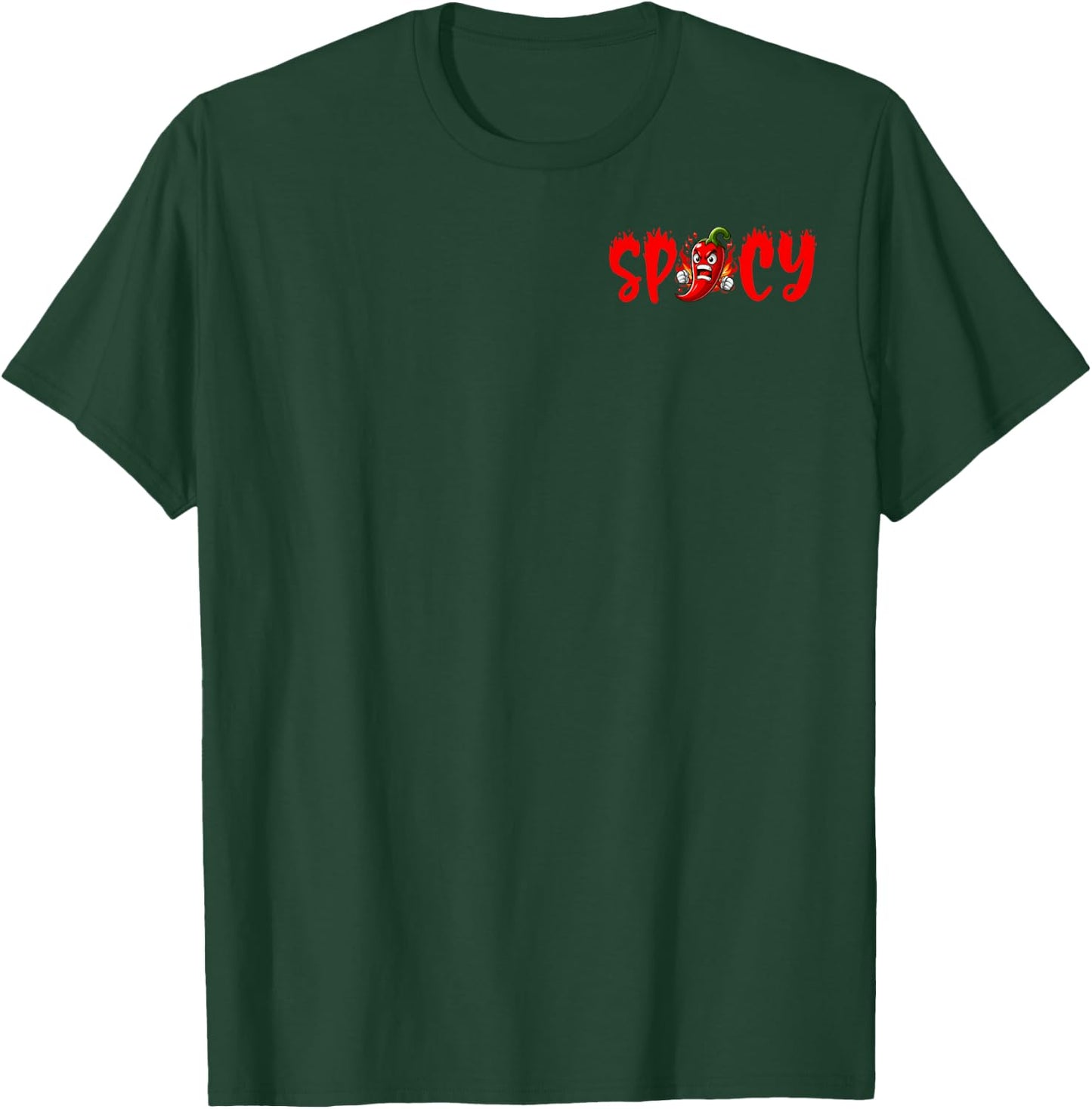 Funny Spicy Pepper Hot Sauce Lovers Minimalist T-Shirt - T-Shirt | Forest