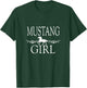 Mustang Girl Horse T-Shirt - T-Shirt | Forest