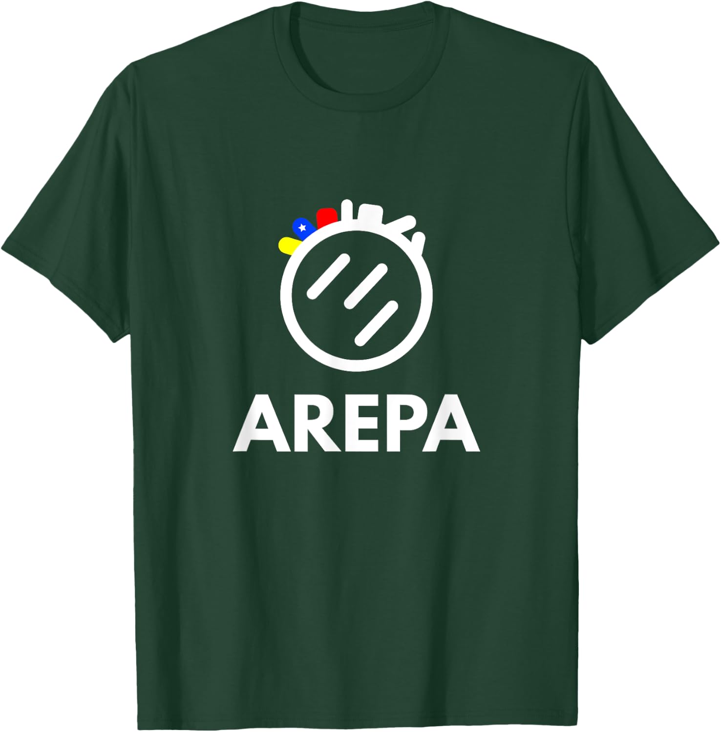 Venezuelan Arepa Tricolor Venezuela Novelty Art T-Shirt - T-Shirt | Forest