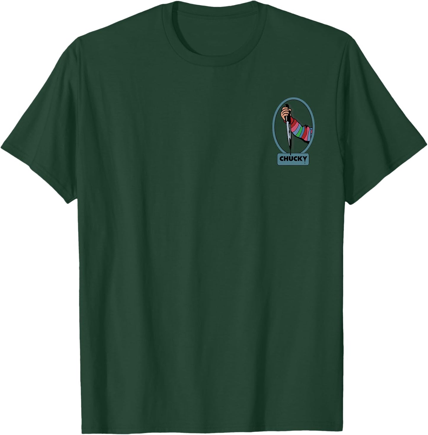Chucky Stab Front & Back T-Shirt - T-Shirt | Forest