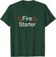 Pytorch. Fire Starter. Python funny coder programmer joke T-Shirt - T-Shirt | Forest