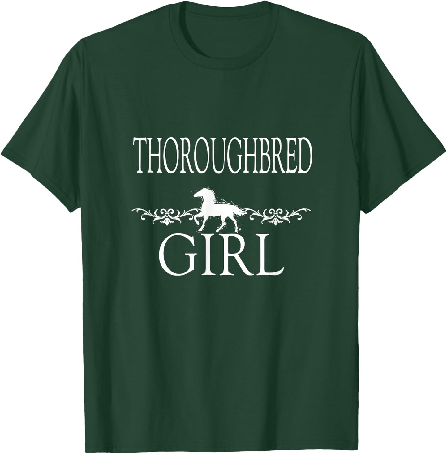 Thoroughbred Girl Horse T-Shirt - T-Shirt | Forest