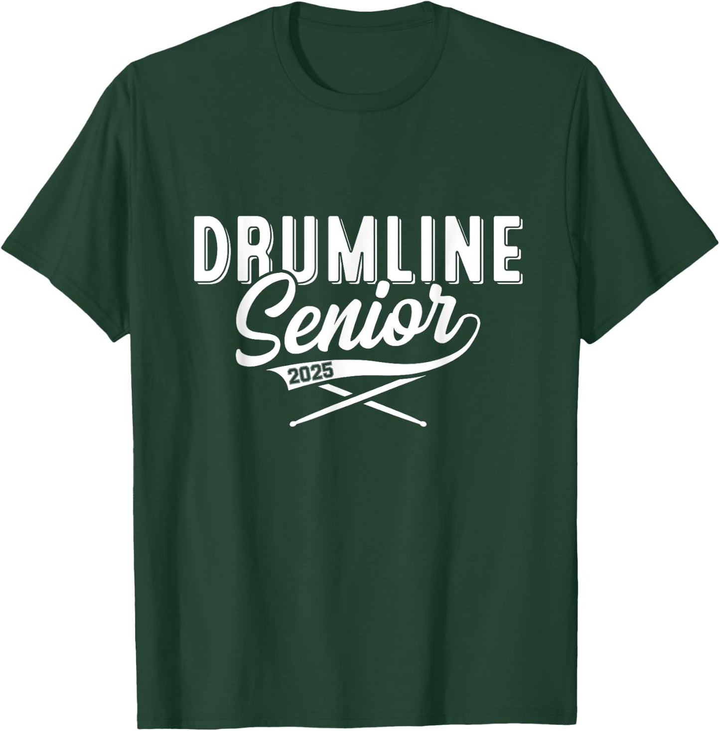 Drumline Senior class of 2025 band senior 2025 drum T-Shirt - T-Shirt | Forest