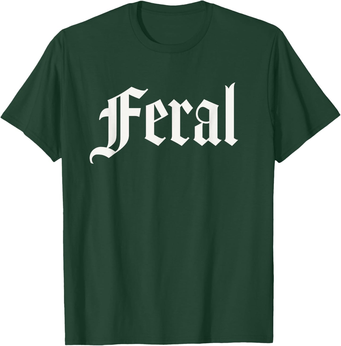 Introvert Shirts FERAL - Gothic/Alternative Women's Black Short Sleeve - Small T-Shirt - T-Shirt | Forest