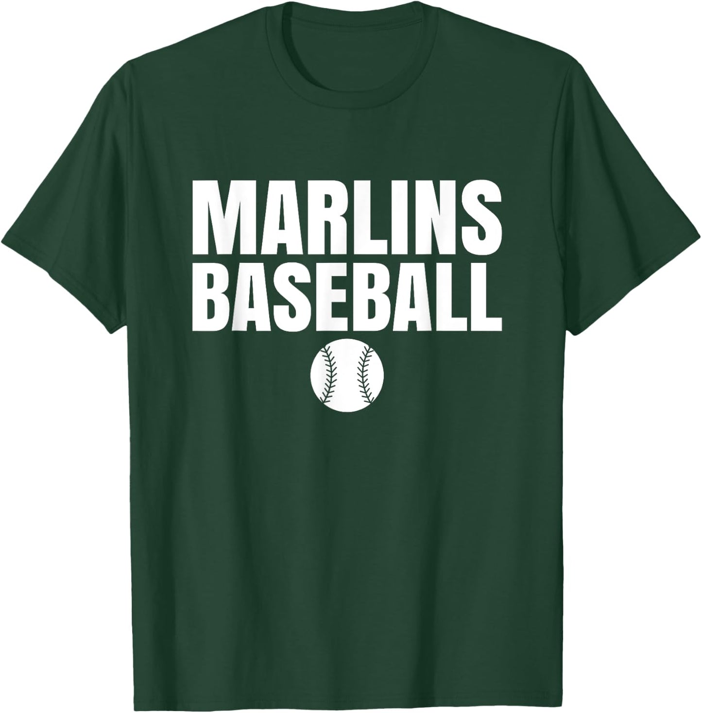 Marlins Mercy Baseball T-Shirt - T-Shirt | Forest