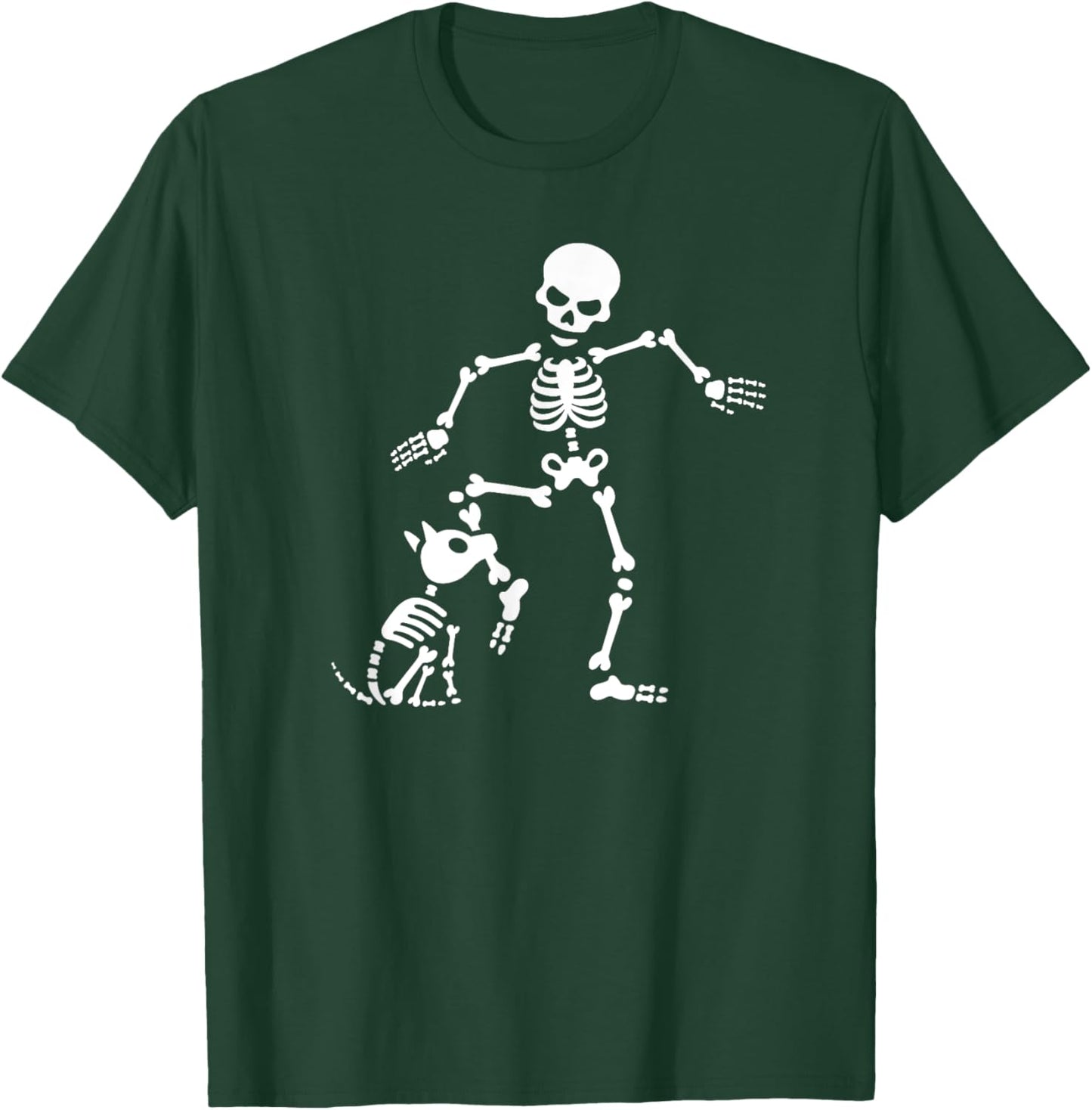 Funny Dog like bones, bone skeleton Halloween skull Men Women Girls Kids T-Shirt - T-Shirt | Forest
