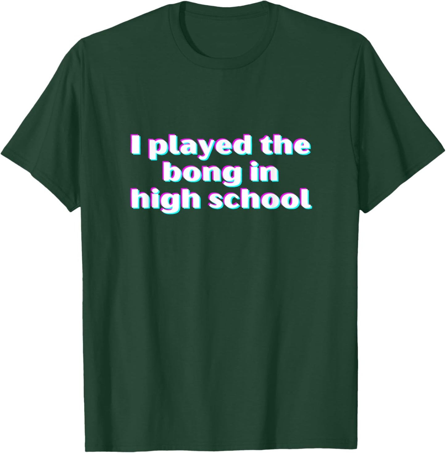 Bong Smoker Pothead 420 T-Shirt - T-Shirt | Forest