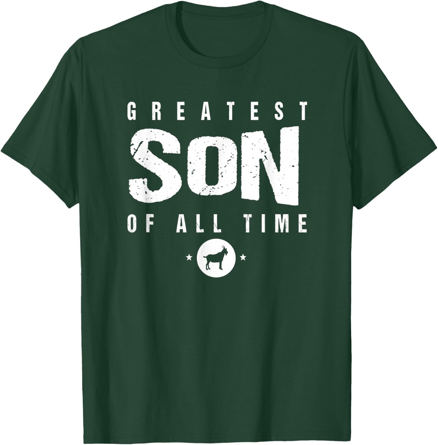 #1 Greatest Son of All Time Gift from Mom Greatest Son Goat T-Shirt - T-Shirt | Forest