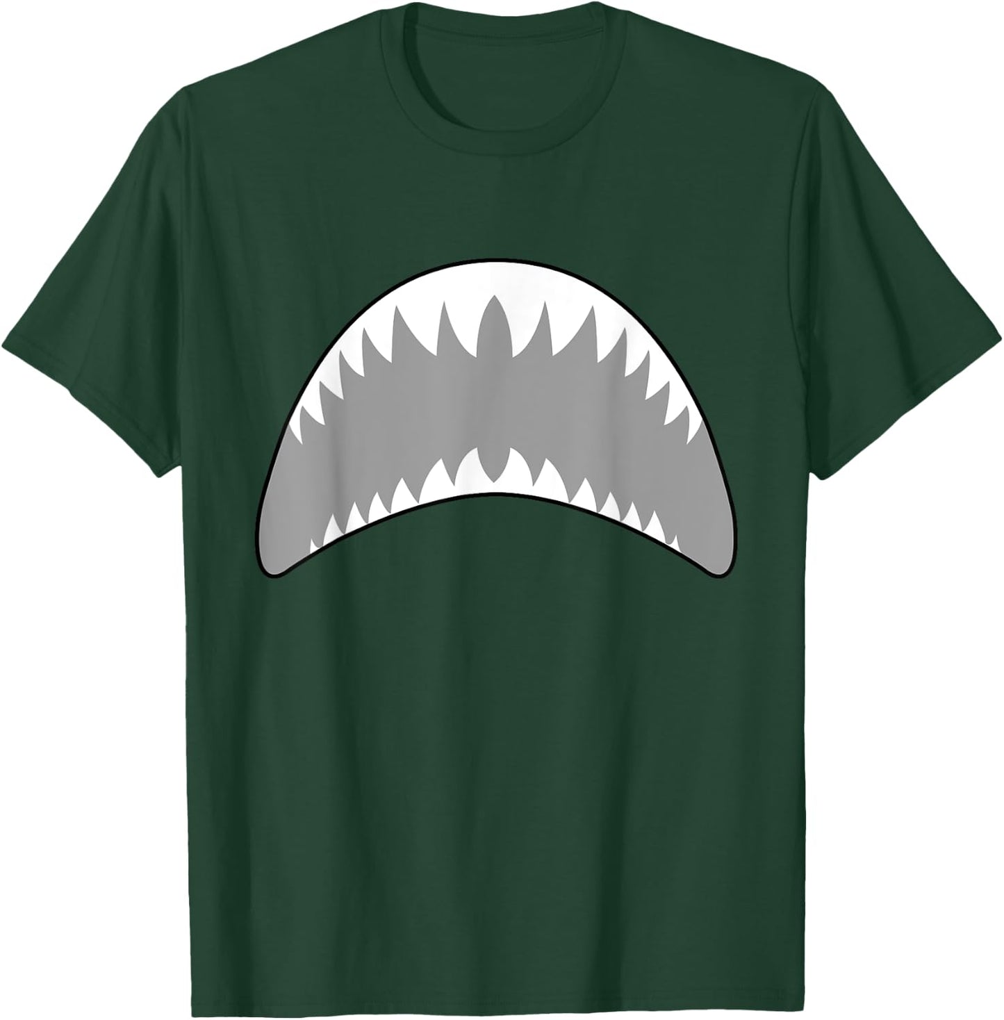 Shark mouth jaw lazy easy costume for halloween party T-Shirt - T-Shirt | Forest
