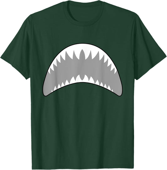 Shark mouth jaw lazy easy costume for halloween party T-Shirt - T-Shirt | Forest
