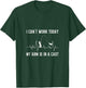 I Can't Work Today My Arm Is In A Cast Funny Fishing T-Shirt - T-Shirt | Forest