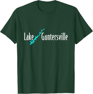 Minimalist Lake Guntersville - Alabama T-Shirt - T-Shirt | Forest