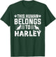Dog Name Harley Personalised Gift This Human Belongs To a T-Shirt - T-Shirt | Forest