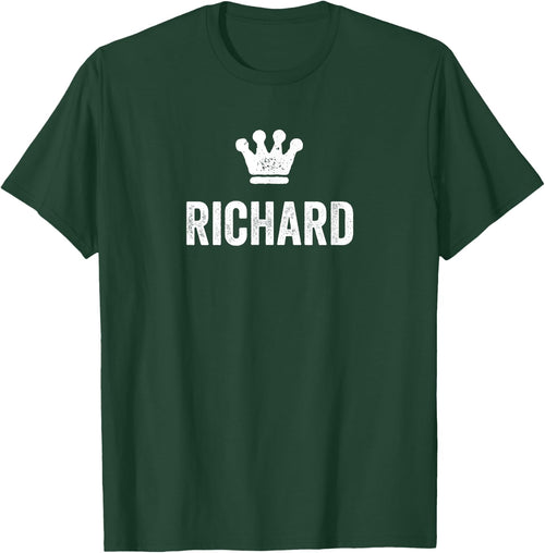 Richard the King / Crown & Name Design / Men Called Richard
