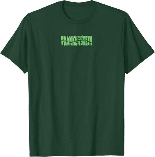Universal Monsters Frankenstein Negative Space Front & Back T-Shirt - T-Shirt | Forest