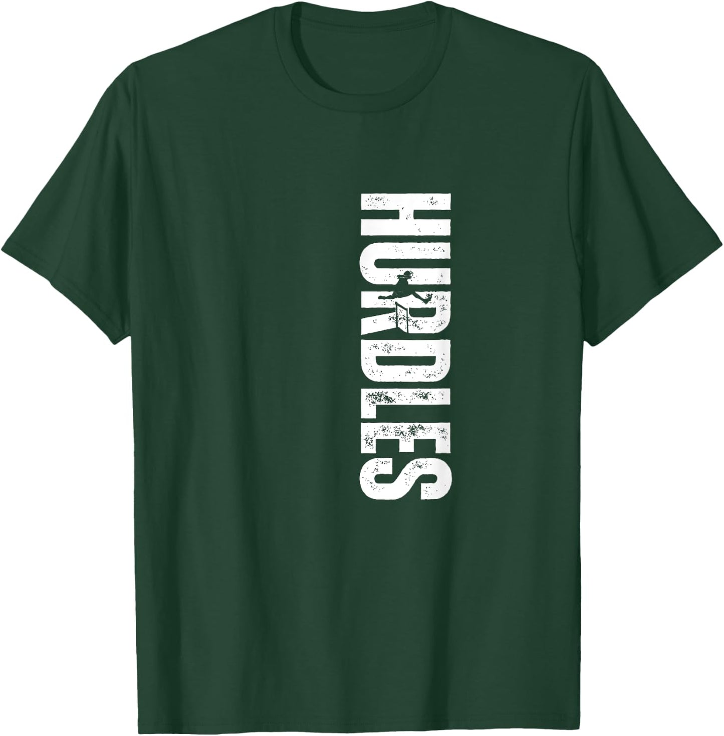 Hurdles Coach Vintage Distressed Hurdles T-Shirt - T-Shirt | Forest