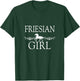 Friesian Girl Horse T-Shirt - T-Shirt | Forest