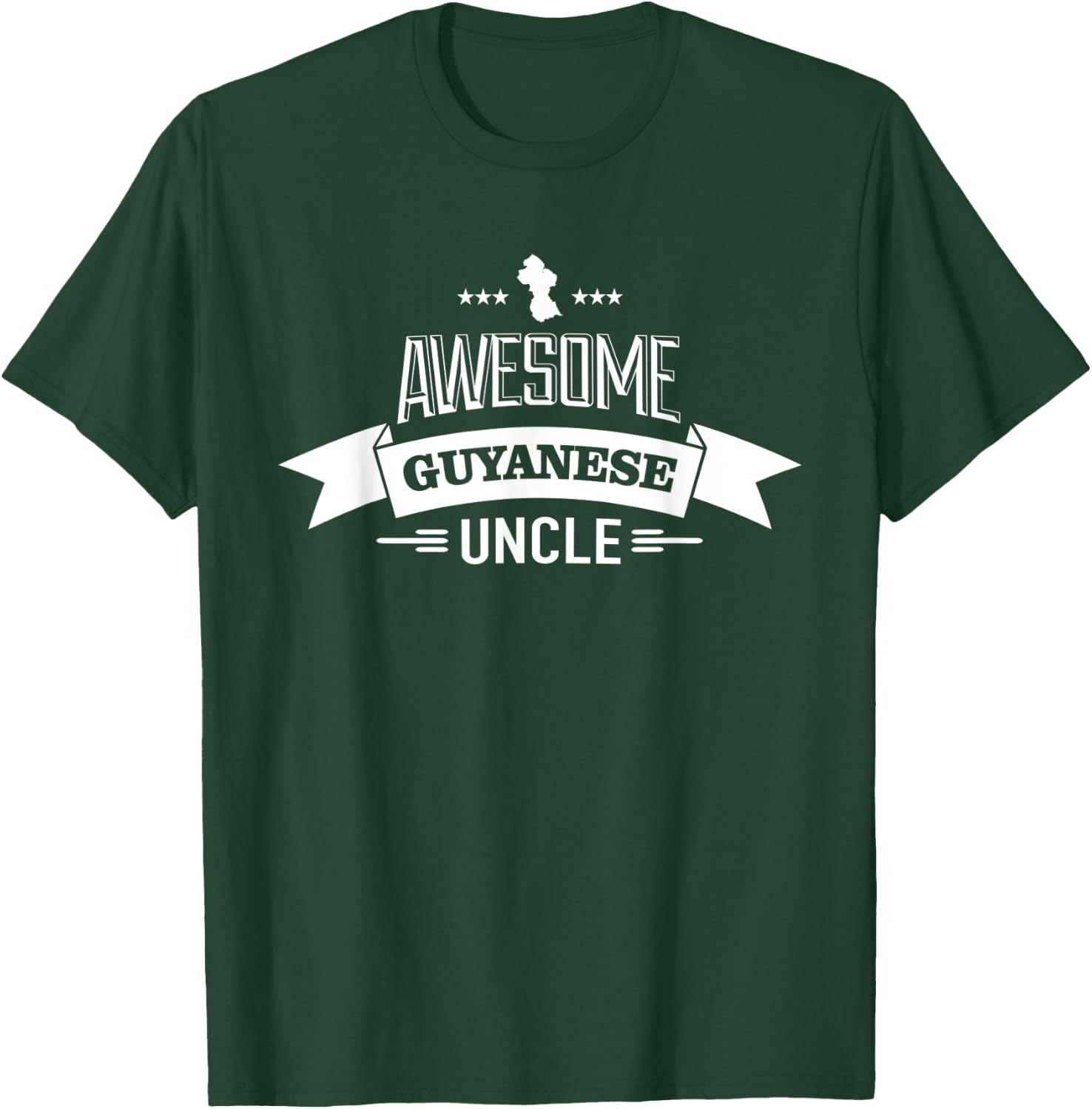 Awesome Guyanese Uncle T-Shirt - T-Shirt | Forest
