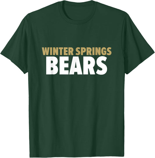 Winter Springs Bears Bold T-Shirt - T-Shirt | Forest