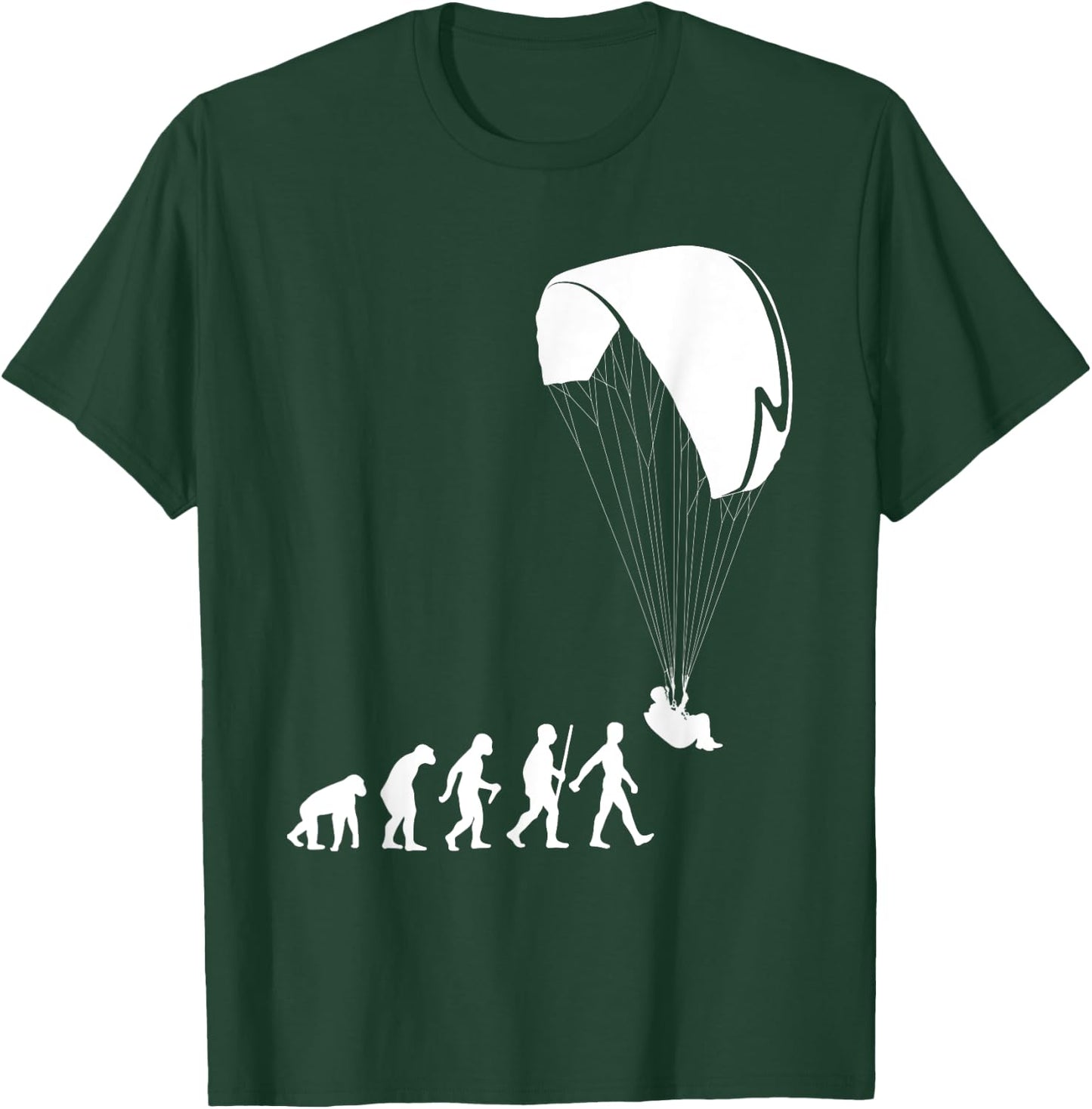Cool Paragliding Design Women Paramotor Paraglider T-Shirt - T-Shirt | Forest