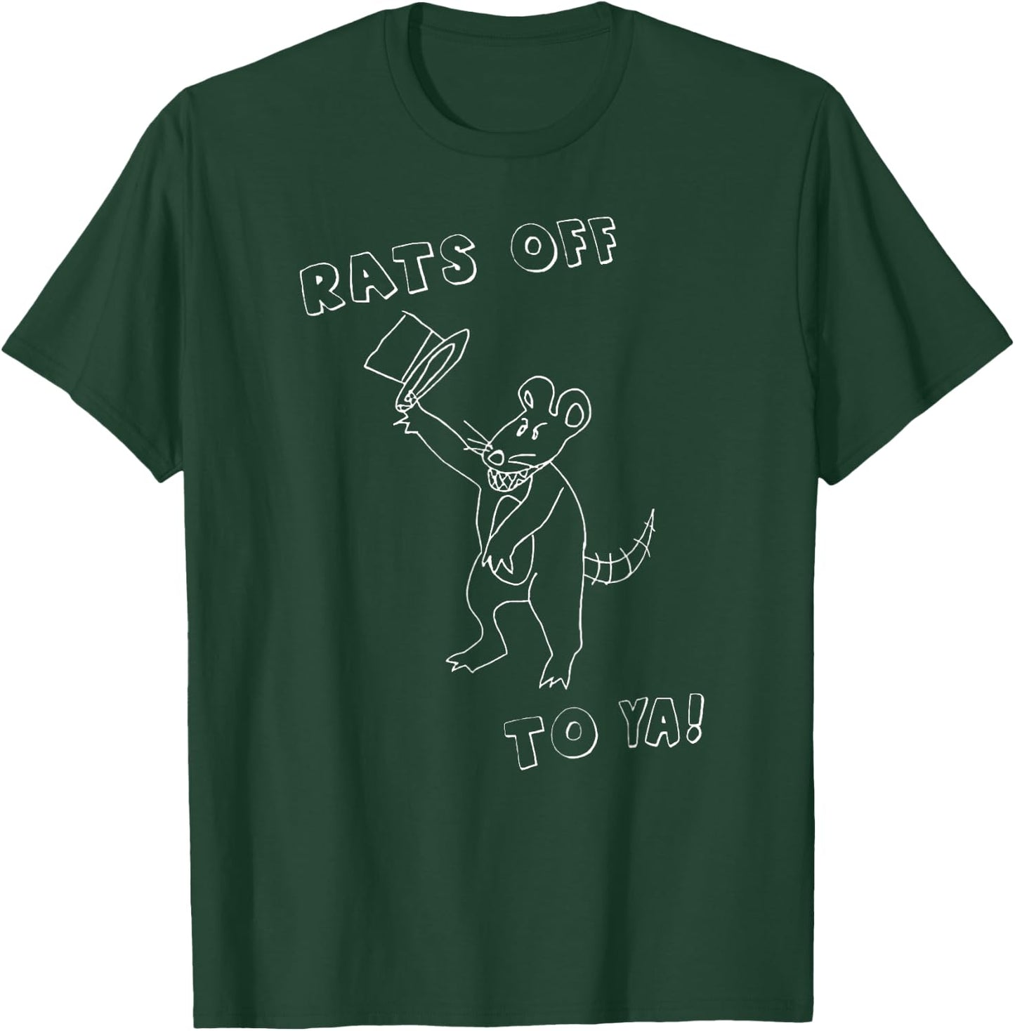 Rats Off To Ya! Funny Mouse Costume Magician Rat Novelty T-Shirt - T-Shirt | Forest