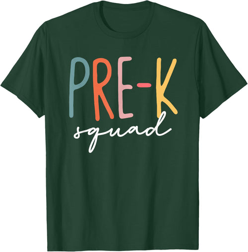 Pre-K Squad First Day Pre-K Teacher Crew Back To School Men Women Kids
