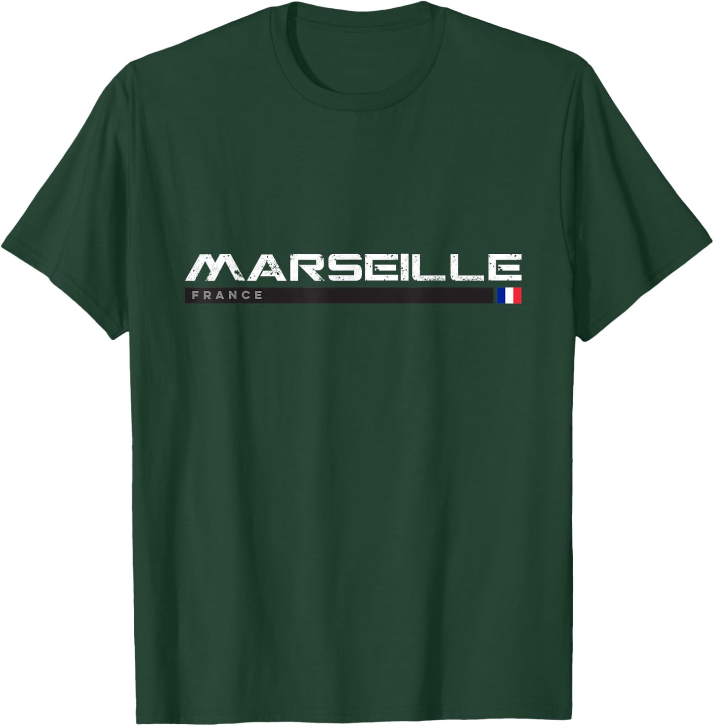 Marseille France Vintage Retro T-Shirt - T-Shirt | Forest