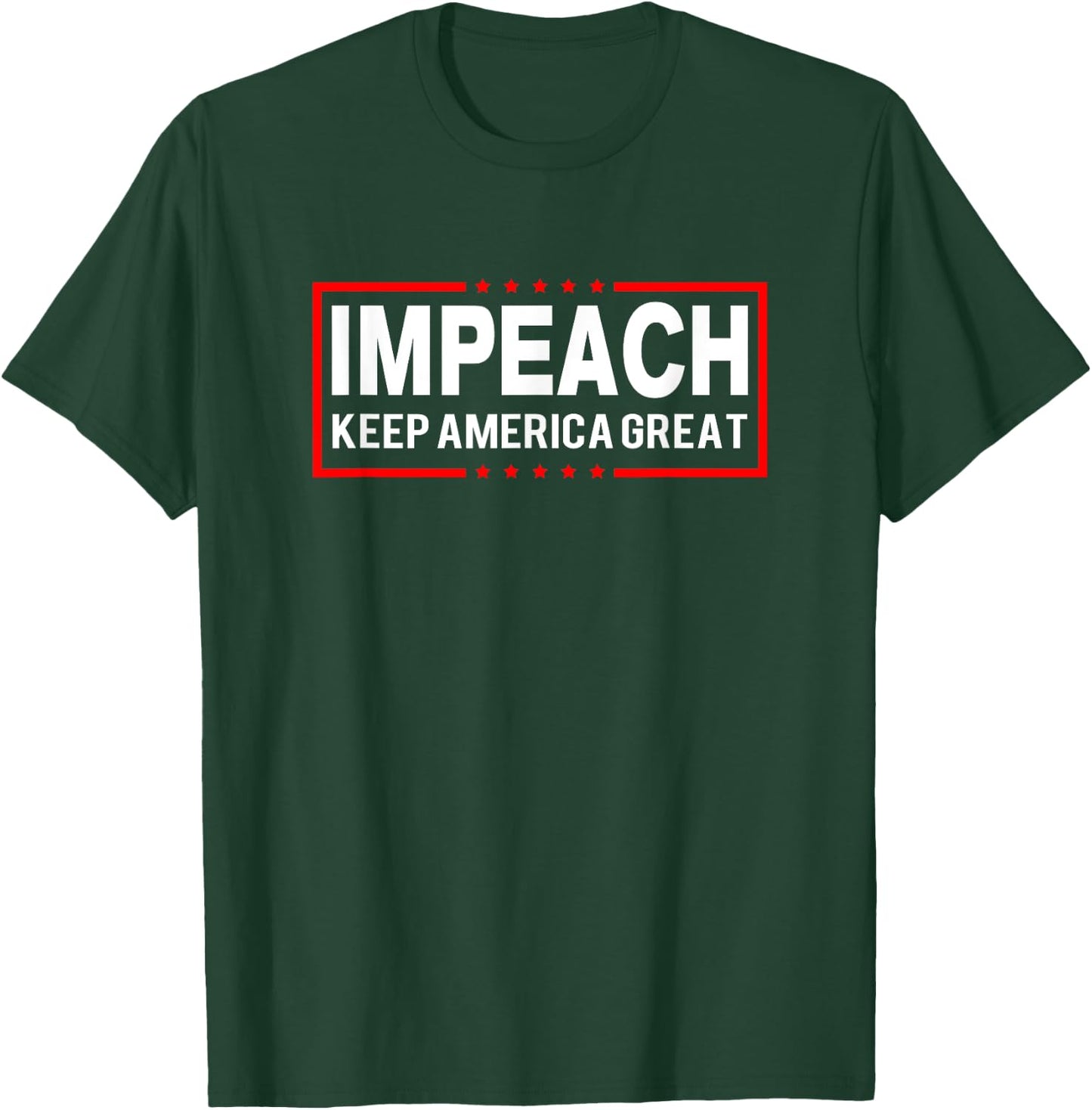 Impeach Anti-Trump Keep America Great Spoof Logo T-Shirt - T-Shirt | Forest