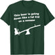 Funny This Beer Is Going Down Like A Fat Kid On A Seesaw T-Shirt - T-Shirt | Forest