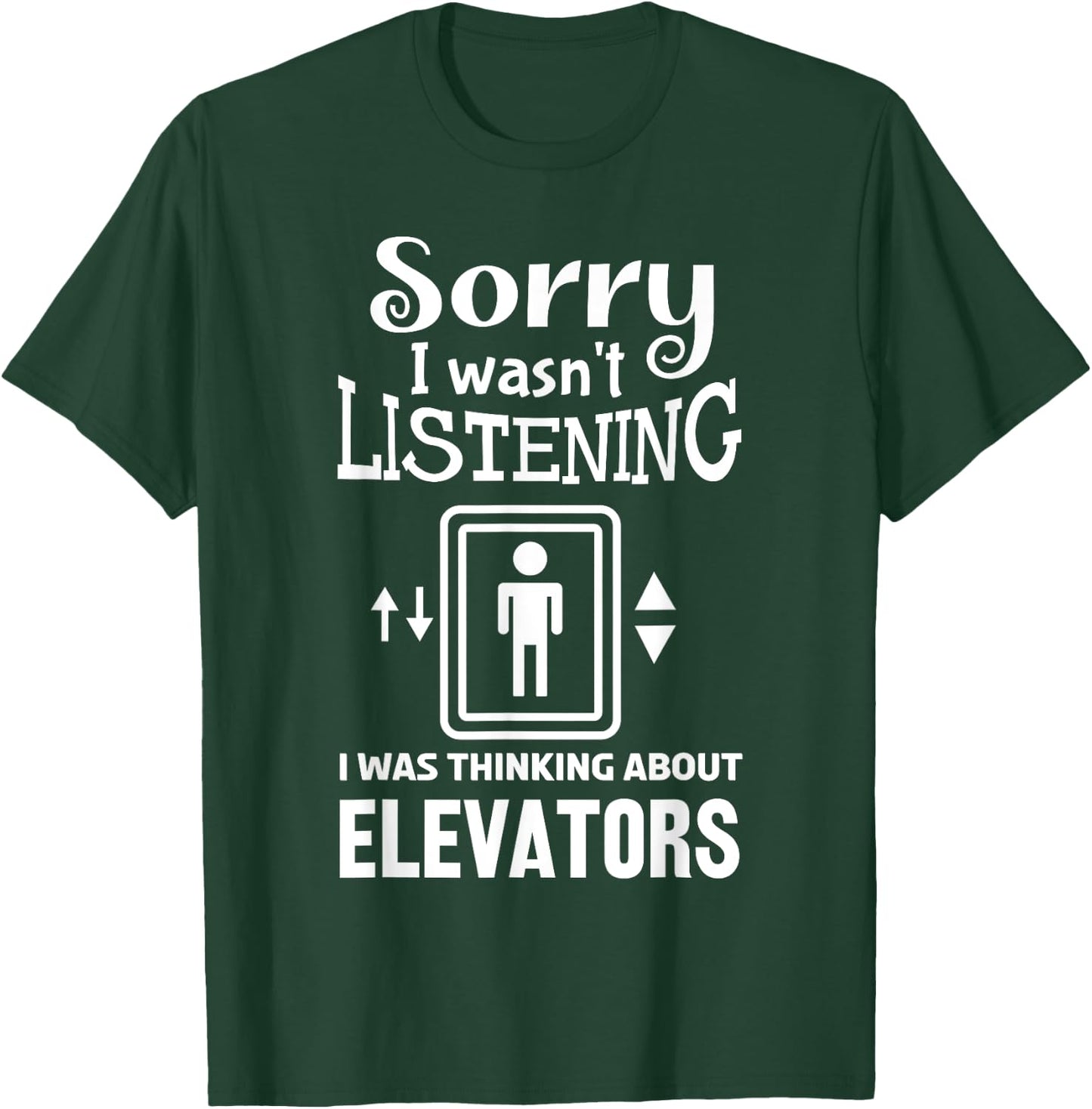 Funny Elevator Art Women Elevator Inspector Lover T-Shirt - T-Shirt | Forest
