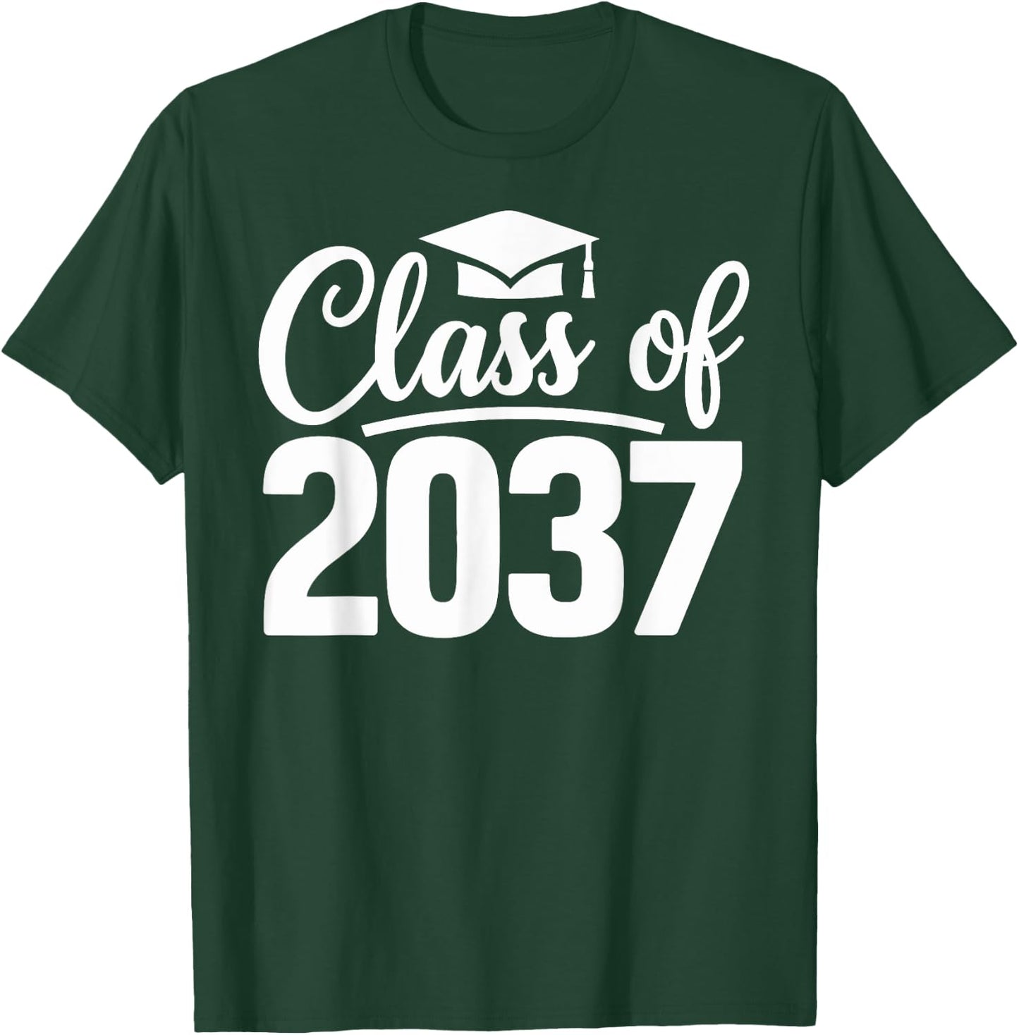Class of 2037 Grow with Me First Day of School Graduation T-Shirt - T-Shirt | Forest