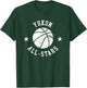 Yukon Vintage All-Stars Retro 80s Basketball T-Shirt - T-Shirt | Forest