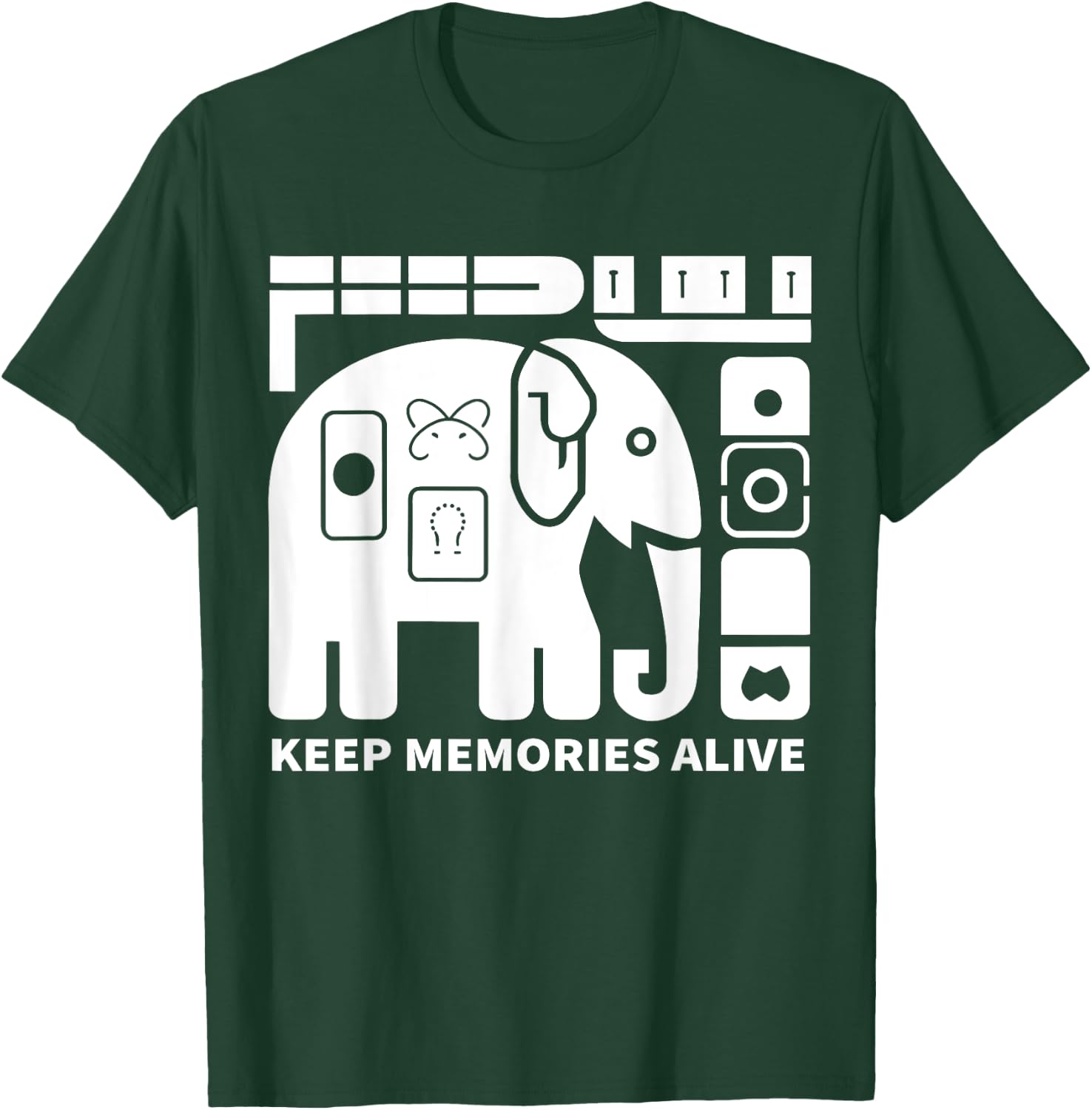 Keep Memories Alive Elephant Alzheimer's Awareness Purple T-Shirt - T-Shirt | Forest